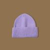 High Quality Solid Color Hat Women's Autumn and Winter Wool Hat Warm Ear Protection Cold Hat Versatile Face Small Knitted Hat Men's Windproof