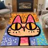 Multiple sizes Cartoon cat with stars Carpet for Living Room Bedroom Sofa Home Decor Rus Non-slip Floor Mat Luxury Gift