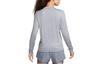 Nike T Shirts Women's Gray Crew Neck Moderate Straight Fit FB4298-084