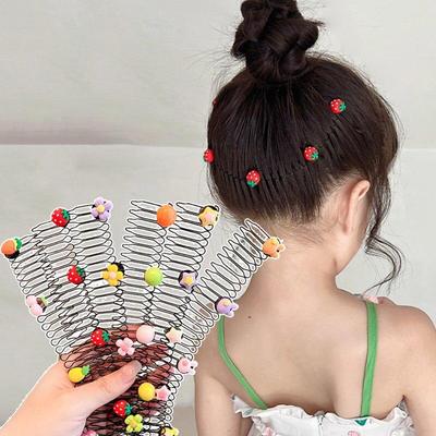 New Fashion Cartoon Hair Comb Clip Vintage Loverly Elastic Hair Bands Headbands Headwear For Children Kid Hair Accessories Gifts