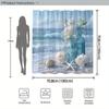 Seaside Serenity Shower Curtain - Coastal Themed Bath Decor, Perfect for Those Who Love Beach and Ocean-Inspired Designs