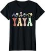 Grammy Gifts Women Wildflower Floral Design Grammy T-Shirt Women's Fashion Nana Gigi Grandma Tees Yaya Mimi Mother's Day Clothes