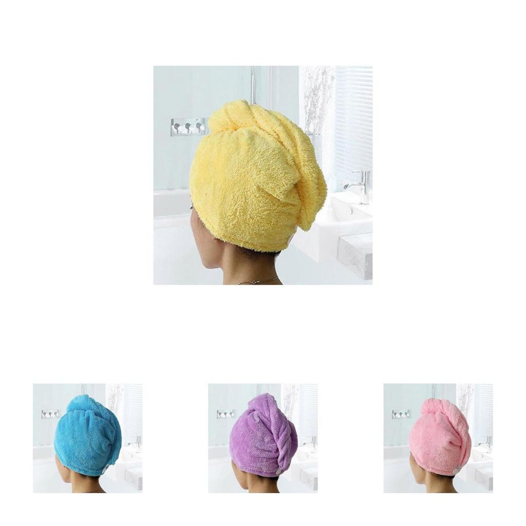 Luxurious Turban Twist Dry Shower Microfiber Hair Wrap Towel For Spa Comfort