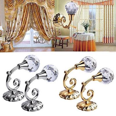 2 stücke Metall Kristall Glas Vorhang Holdback Wand Krawatte Zurück Haken Aufhänger Halter Fenster Zubehör