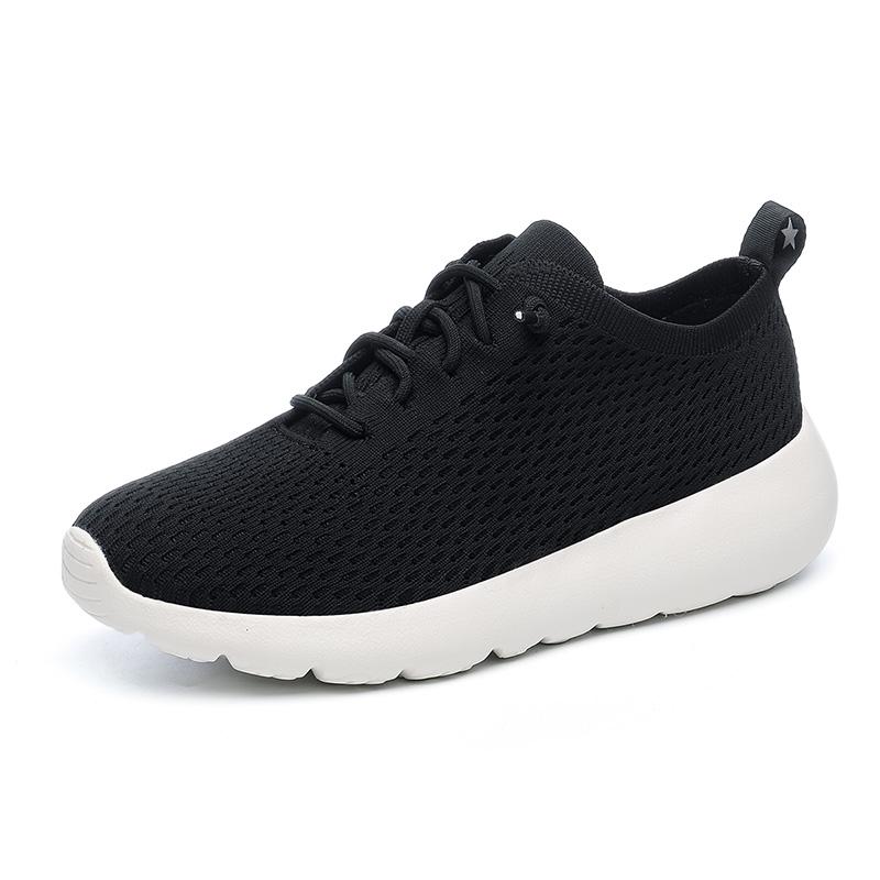 Fashion Man Shoes Knitting Sock Sneakers New Lightweight Soft-soled Running Shoes for Women Flying Woven Round Head Casual Breathable Me