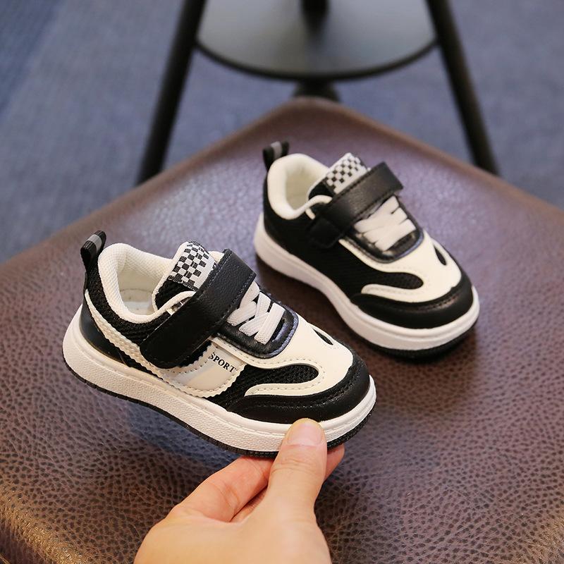 Foreign trade children's sports shoes breathable mesh shoes men's and women's little white shoes baby toddler shoes single shoes breathable and com