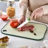 1/2pcs Double Sided Wheat Straw Cutting Board Kitchen Classification Cutting Board Thickened Belt Garlic Grinder Cutting Board