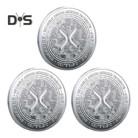 XRP Coin Commemorative Coin Symbol of Financial Innovation XRP Ethereum Coin Highlighting Leading Digital Coins Gift for Enthusiasts Educational