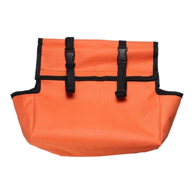 Ladder Side Tool Pouch with Secure Webbing Closures, Fabric Multi Pocket Utility Bag for Small Repair Gear, Home Projects, and Elevated Work
