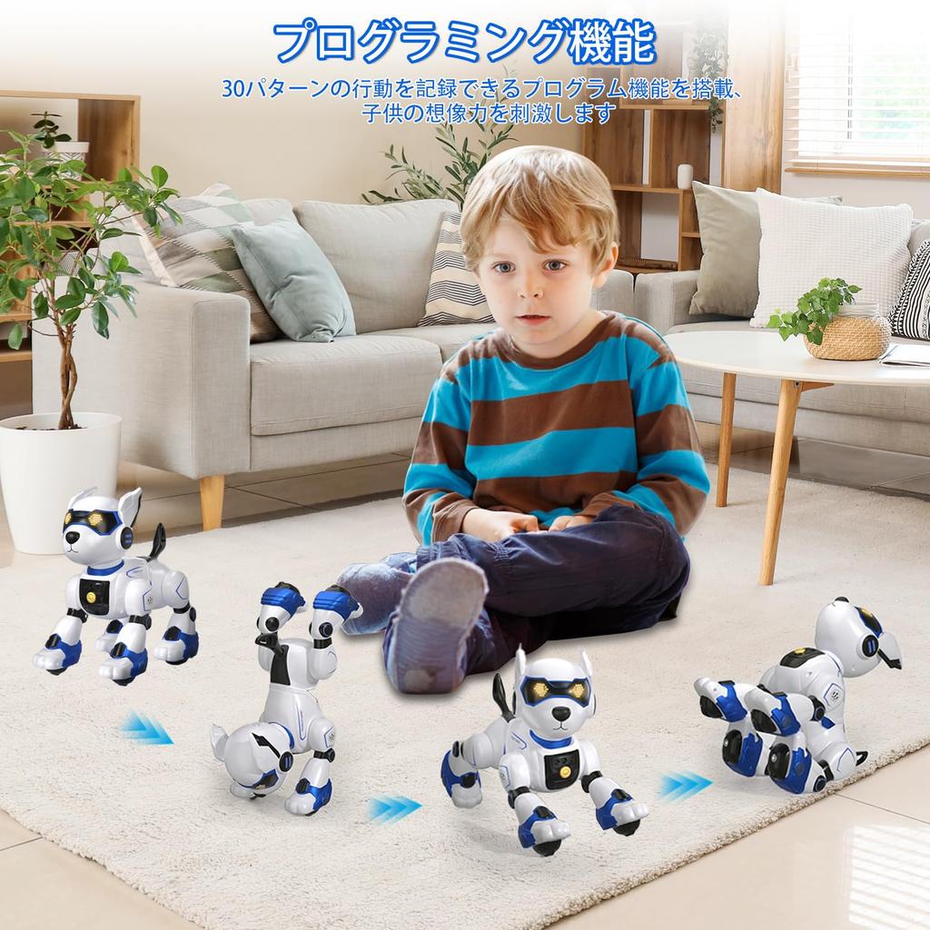 Multifunctional Robot Dog Toy with Voice Easy English Animal Voice Voice Gesture Touch Programmable and USB Electronic Elementary School New Christmas