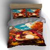 Cartoon-themed Autumn. Bedding Duvet Cover Sets Duvet Covers Pillowcases Gifts (1 * Duvet Cover 2 * Pillowcases, Without Duvet Insert)