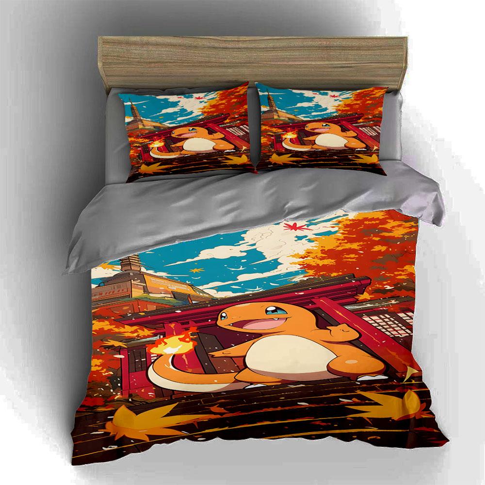 Cartoon-themed Autumn. Bedding Duvet Cover Sets Duvet Covers Pillowcases Gifts (1 * Duvet Cover 2 * Pillowcases, Without Duvet Insert)