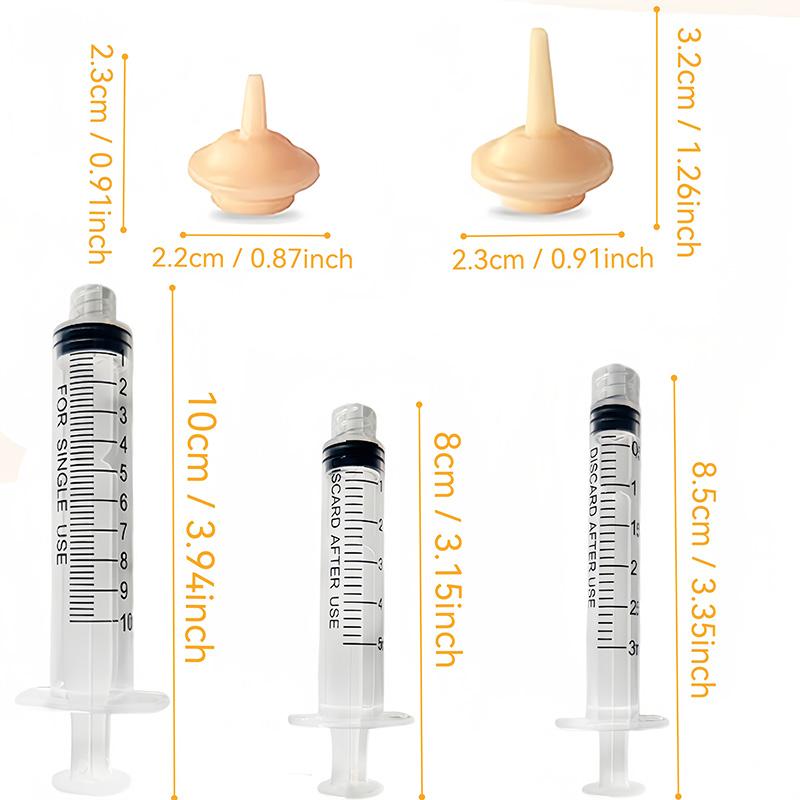 9 buc Tetine pentru Pisoi și Cățel - Tetină de Hrănire din Silicon pentru Animale de Companie și Animale Sălbatice, Tetină de Hrănire Mică Pre-găurită