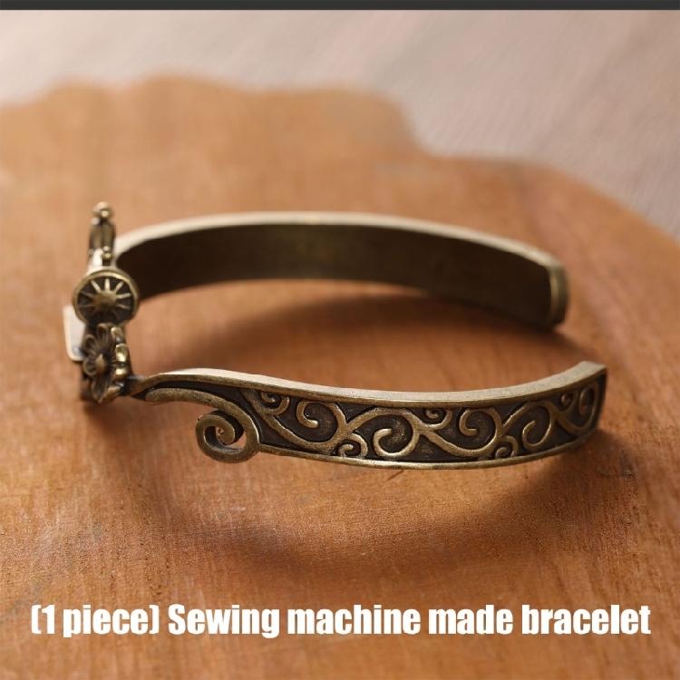 Creative Sewing Machine Shape Alloy Bracelets Sewing Machine Shape Bangle Unisex Handcrafted Festival Wear Accessory