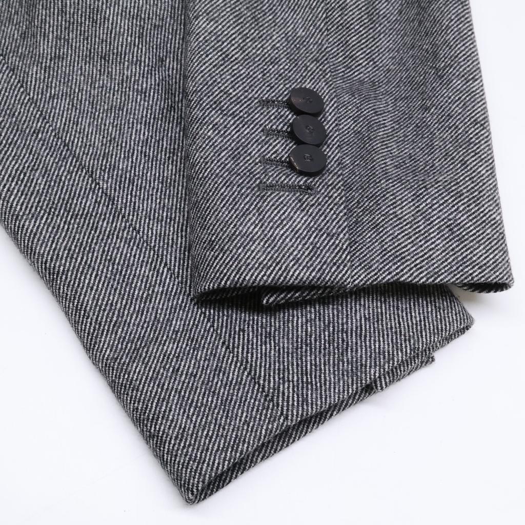 LANVIN en Bleu Gray Cashmere Wool Tailored Jacket Jacket 48 grayUsed