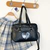 Women Ita Bag Heart Shoulder Bag Large Capacity Messengers Bag Fashion Handbag Purse Crossbody Bag Japanese School Bag