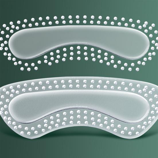 2PCS Heel Inserts Clear Anti-Slip Gel Cushions Prevent Blisters Large Shoes Inserts Cushion