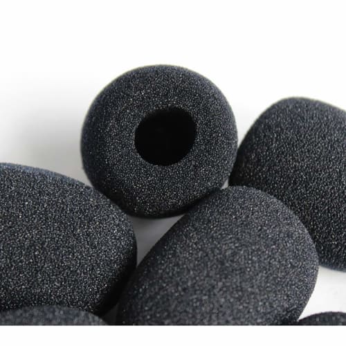 Set of 10 Replacement Windscreen Microphone Sponges for Headsets, Intercoms, Lapel Microphones, Large Speakers, and Loudspeakers, 8mm, 15mm, or 13mm I