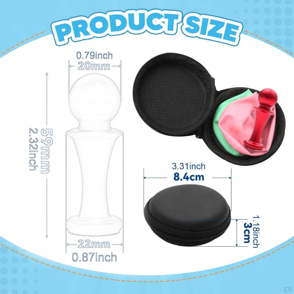 Scuba Diving Ear Equalization with EVA Storage Case Auxiliary Practice Tools Black