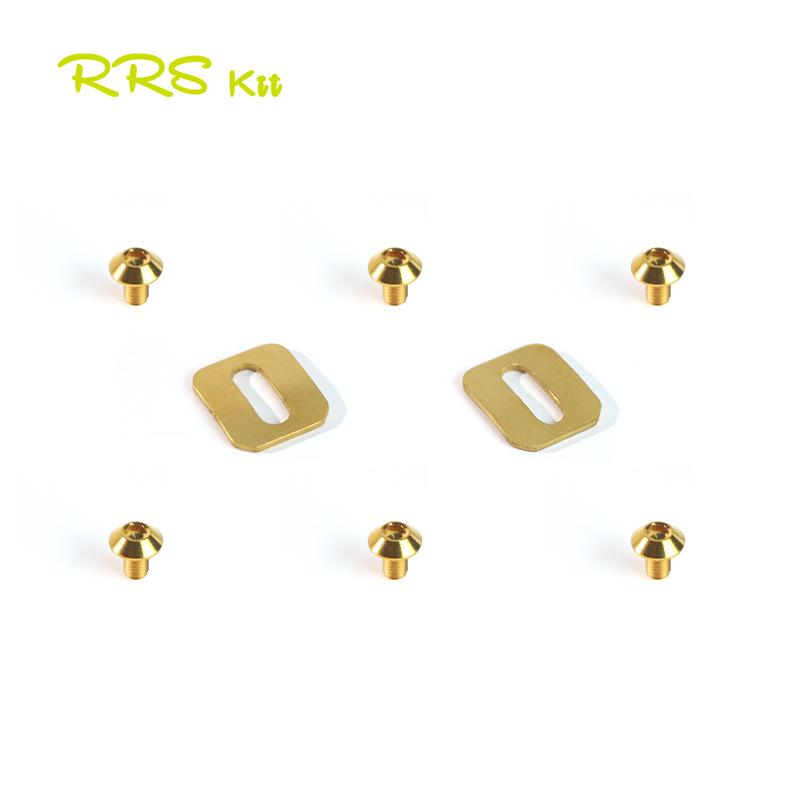 Rrskit Titanium Alloy Screws for Time Pedal Cleats – Compatible with Xpresso, Xpro, and Iclic Pedals золотой
