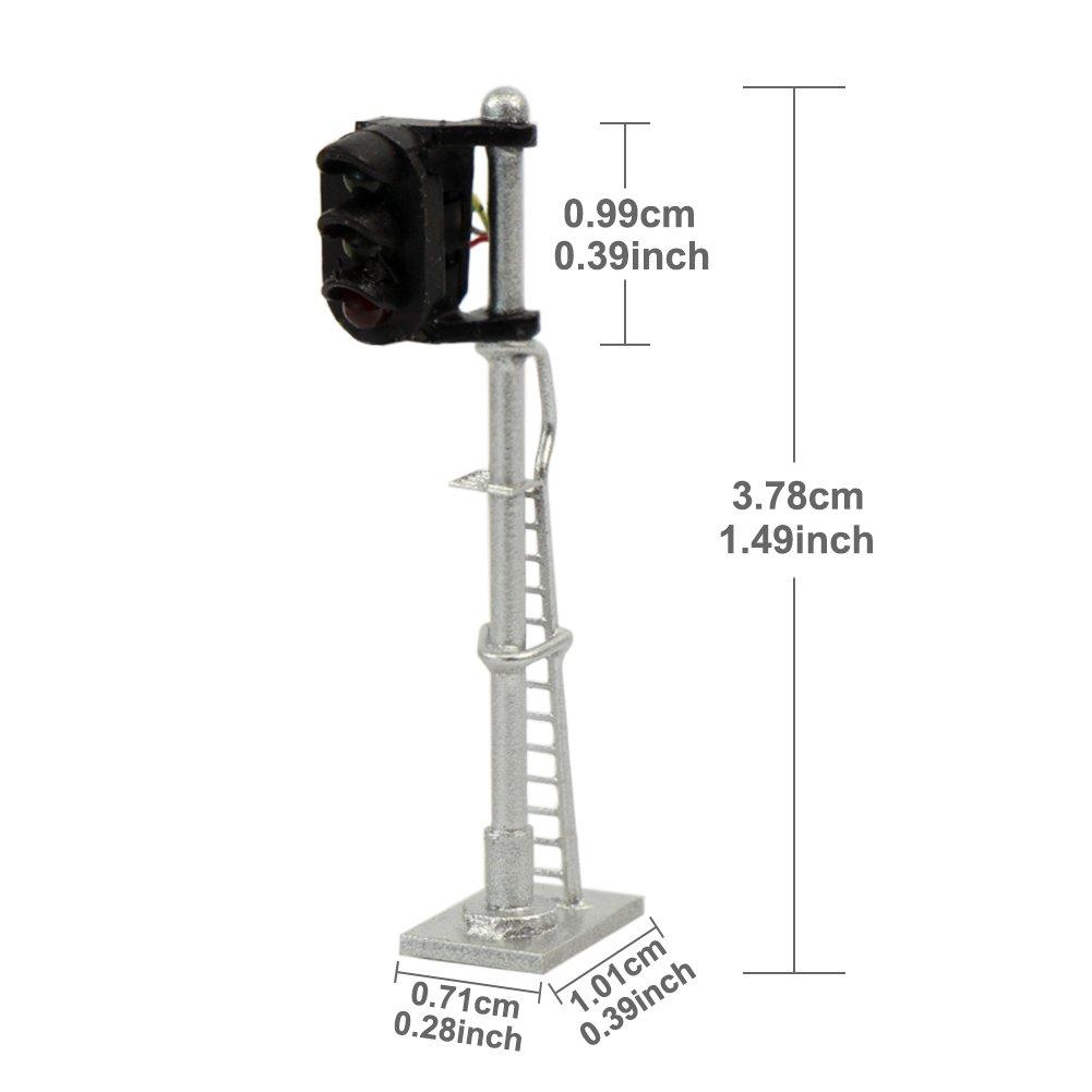 Traffic Signal for Railway Building DIY Lights, Three-Light Signal, 3-Pack, 1150 Scale, Models, Models, Dioramas, Education,