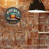Vintage kovový nástěnný znak Whiskey Cigar Bar Domácí dekorace Vnitřní venkovní Halloween