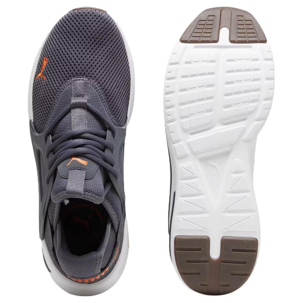 Puma Softride Enzo Evo Galactic Grey Rickie Orange Unisex Sneakers Gum 377048-24