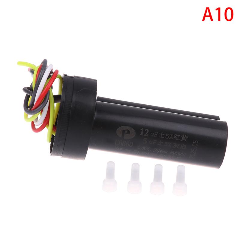 Cbb60 Double Capacitor 4-Wire Start Capacitor Dual Cylinder Semi-Automatic Washing Machine Starting Capacitor Four Wires