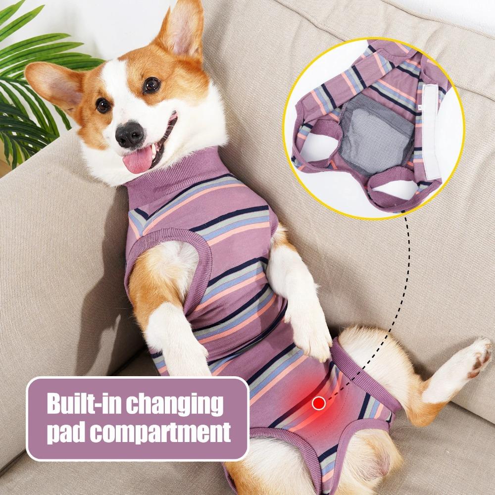 Thickened Dog Surgery Recovery Suit Breathable Bite Protective Outfit Post-Surgery Care
