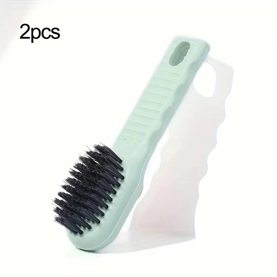 A Shoe Brush with a Liquid Container, Multifunctional Shoe Brush, Household Shoe Brush, Press Cleaning Brush, Long Handled Shoe