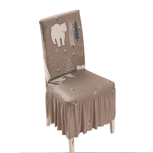 Stretch Spandex Dining Chair Cover Protectors Super Fit Banquet Event Chair Seat Slipcovers For Hotel Use And Wedding Occasion Ceremony Chair Skirt