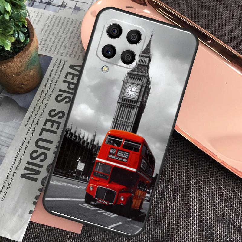 London Red Bus Big Ben Case For Samsung Galaxy M32 M31 M12 M52 M13 M33 M53 M11 M51 M15 M55 M14 M34 M54 M20 M30s