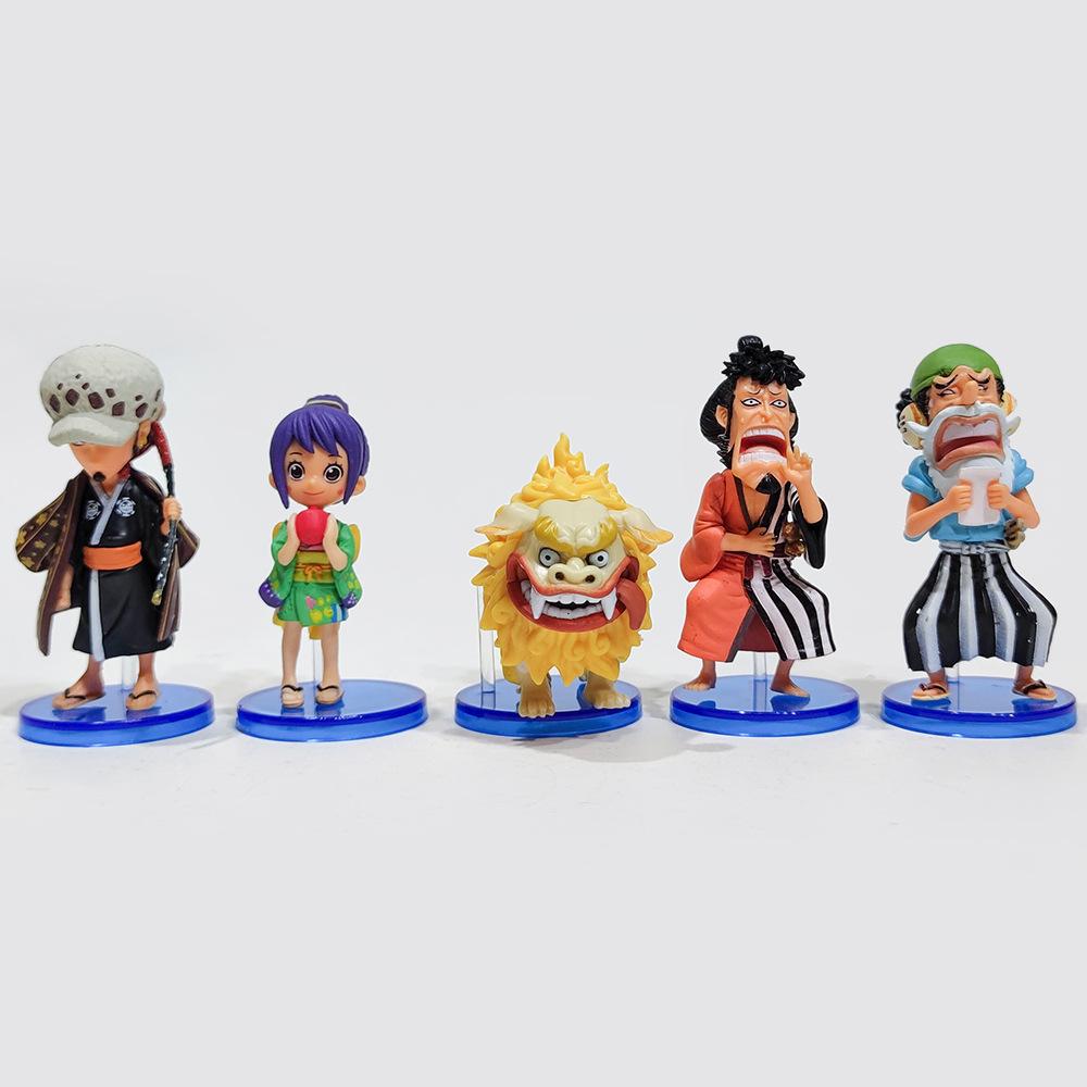10Pcs/set One Piece Anime Figure Luffy Sanji Nami Zoro Chopper Frank Robin PVC Action Figure Model Children Dolls Gift Toys