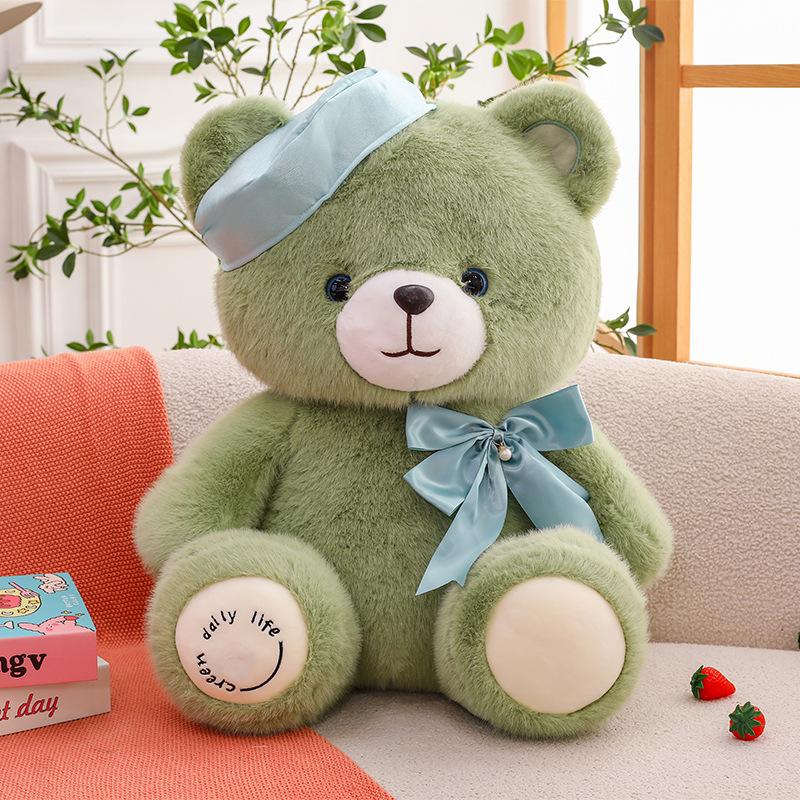 Beret Bear Doll Plush Toy Beret Teddy Bear Doll Kids Soothing Doll