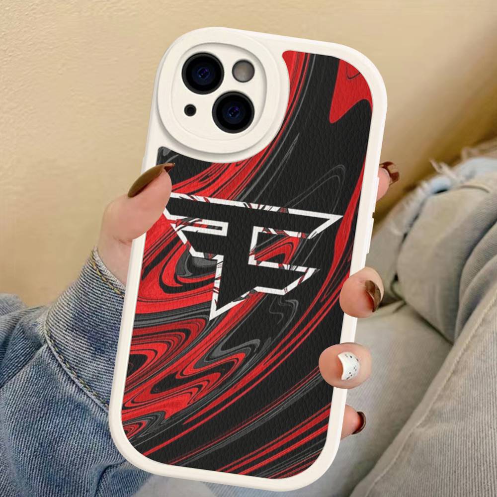 Game FaZe Clan Phone Case For IPhone 16 15 14 13 12 11 Pro Max Plus Leather Shockproof Cover