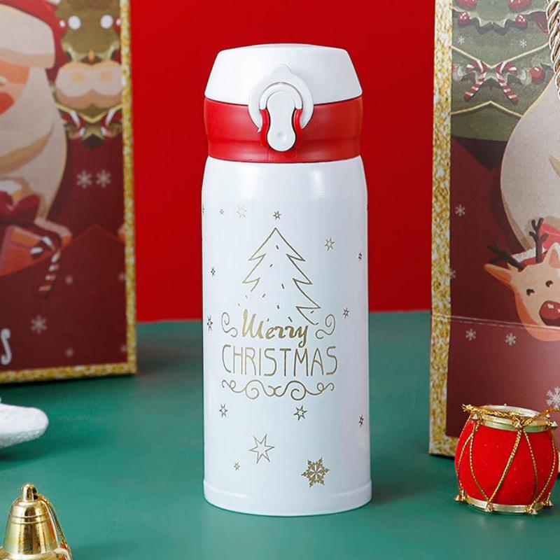 304 Stainless Steel Insulated Water BottleChristmas New Year GiftsPortable Leak-proof Thermos Mug Cup for Office Travel Sport
