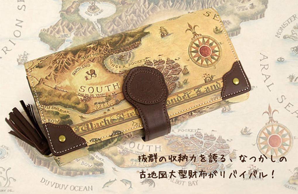 Dayan Genuine Leather Old Map Card Wallet [Wachifield]
