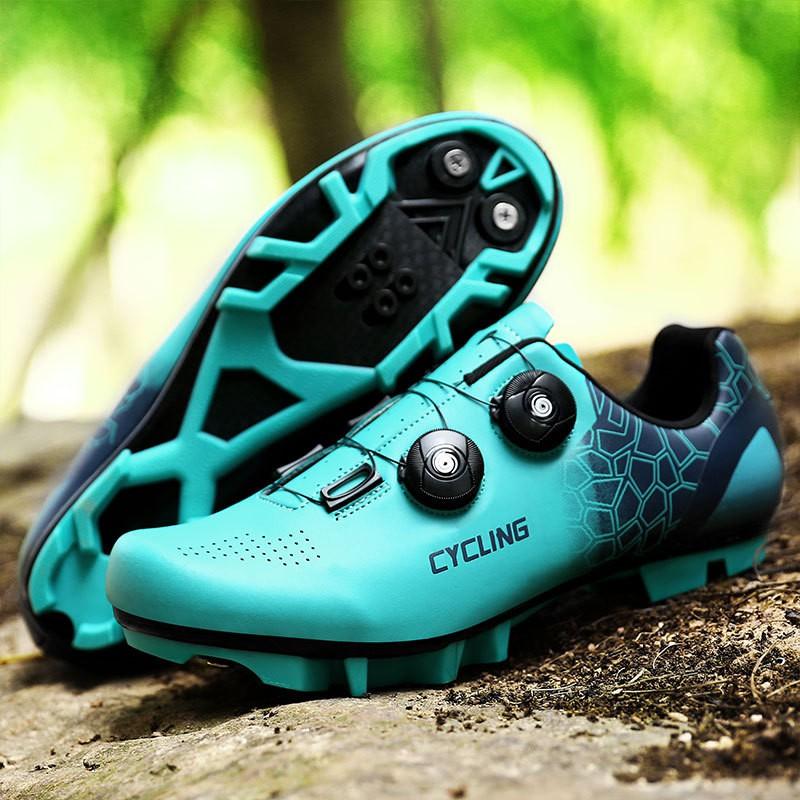 Unisex Cycling Shoes Road Mountain Bikes Rigid Sole Breathable Non-Cleat Clipless-Compatible Design