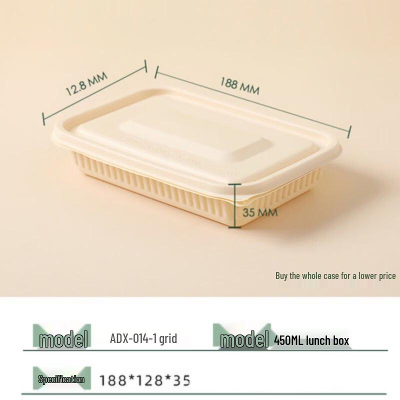 Disposable Biodegradable Corn Starch Meal Prep Containers