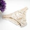 100% Mulberry Silk Sexy Silk Lace Underwear Breathable Low Waist Comfortable Antibacterial Briefs Lingerie Femme  Panties