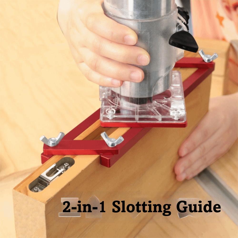 Self-centering Invisible Fastener Slotting Bracket Slotting Locator Rack Cabinet Furniture Install