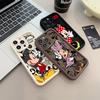 Minnie Mickey Mouse Phone Case For iPhone 17E 11 12 13 14 15 16 17 Pro Max Fundas 17 Air Plus 16e 13 Mini Silicone Cover