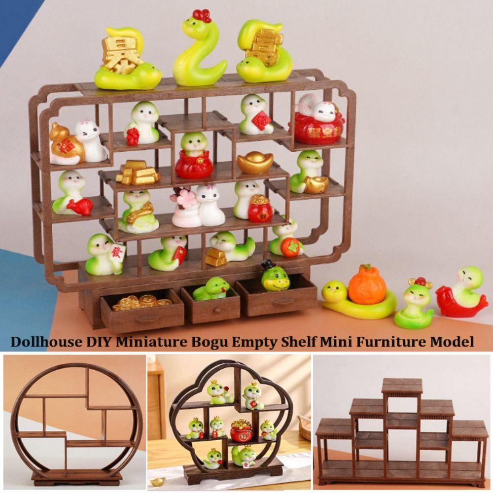 Multistyles Dollhouse Miniature Bogu DIY Stand Storage Rack Scene Decoration Accessories Toy