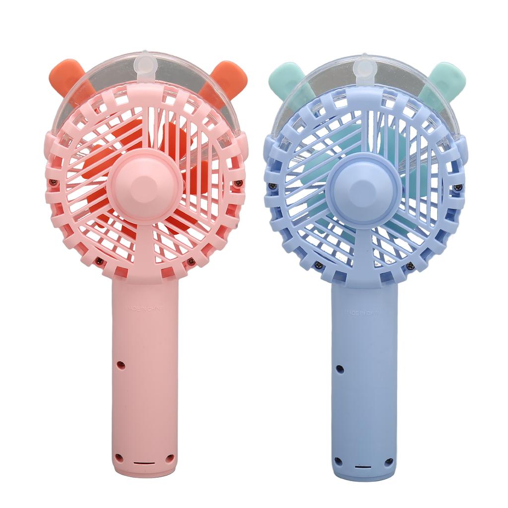Ventilator de mână Pulverizare automată Încărcare USB Design grilă umanizat Zgomot redus 3 viteze Ventilator portabil