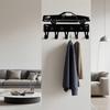 Wrought Iron Vintage Car Key Holder Metal Wall Art with Hooks for Hanging Keys, Towels, Coat Rack for Hallway Entryway Bathroom Bedroom Home Decor