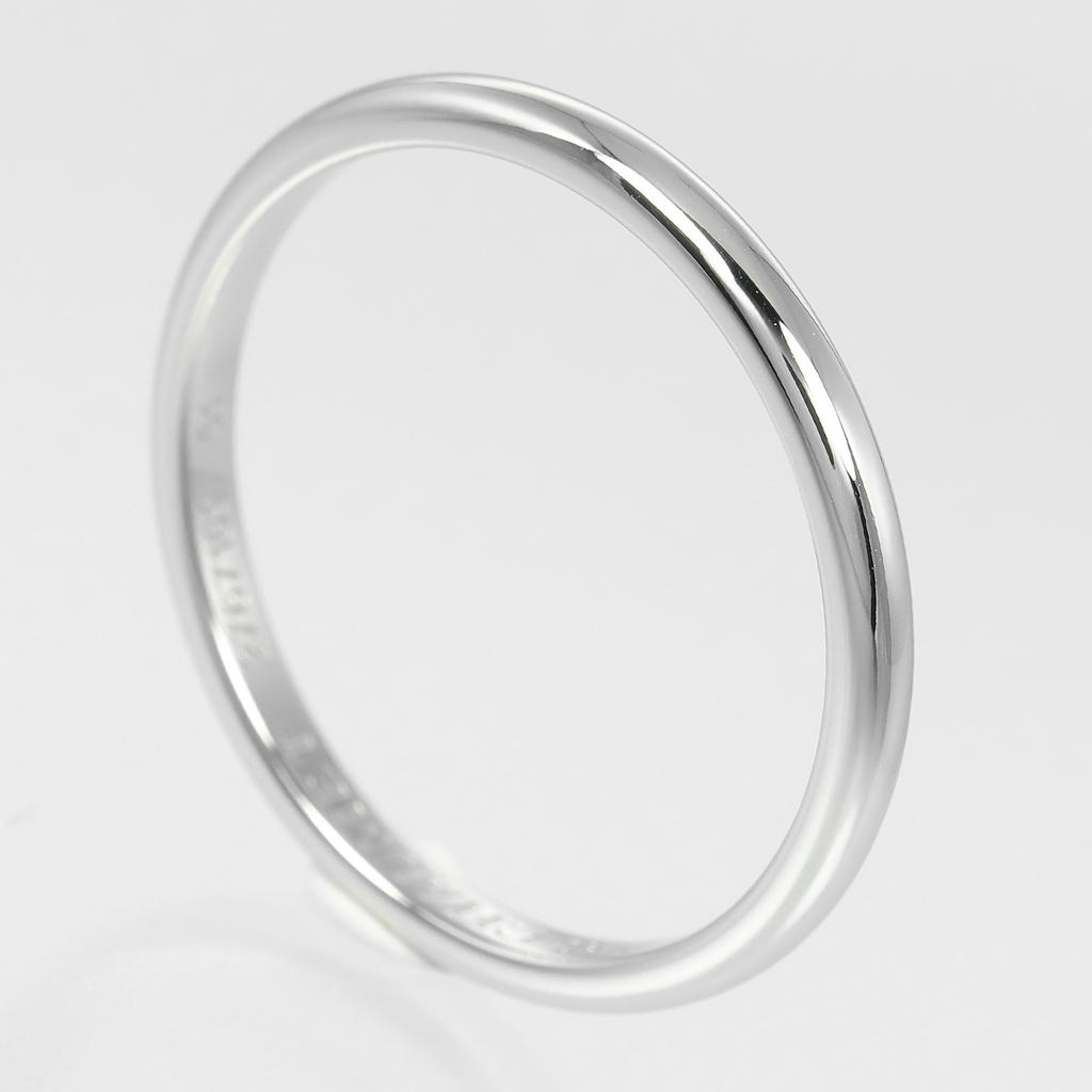 Chaumet Eternal De Chaumet Ring 0.1" Band Pt950Platinum/diamond #9.5(US Size) 3.77g Mens Used