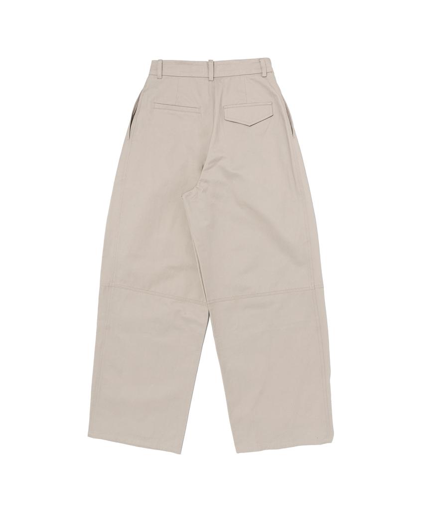 CARGOBROS FOR WOMAN Relaxed Cotton Twill Pants (Beige)
