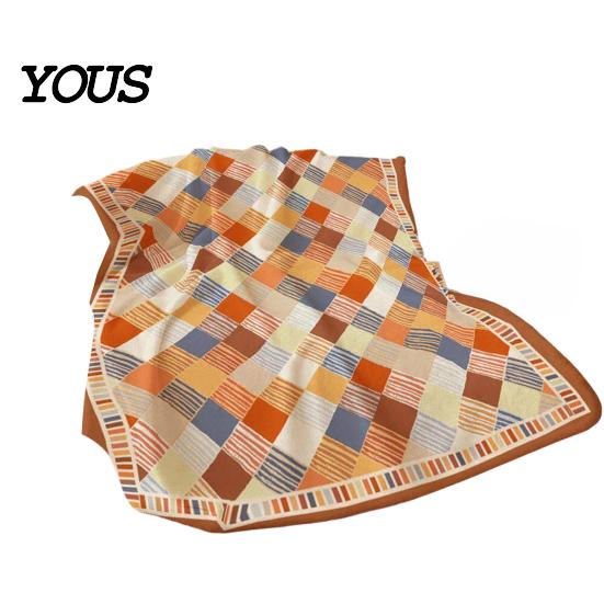 Skin-friendly Nap Blanket for Air-Conditioned Rooms, Lightweight Flannel Throw Blanket, Double-Sided Soft Anti-Static Cozy Shawl Home Office