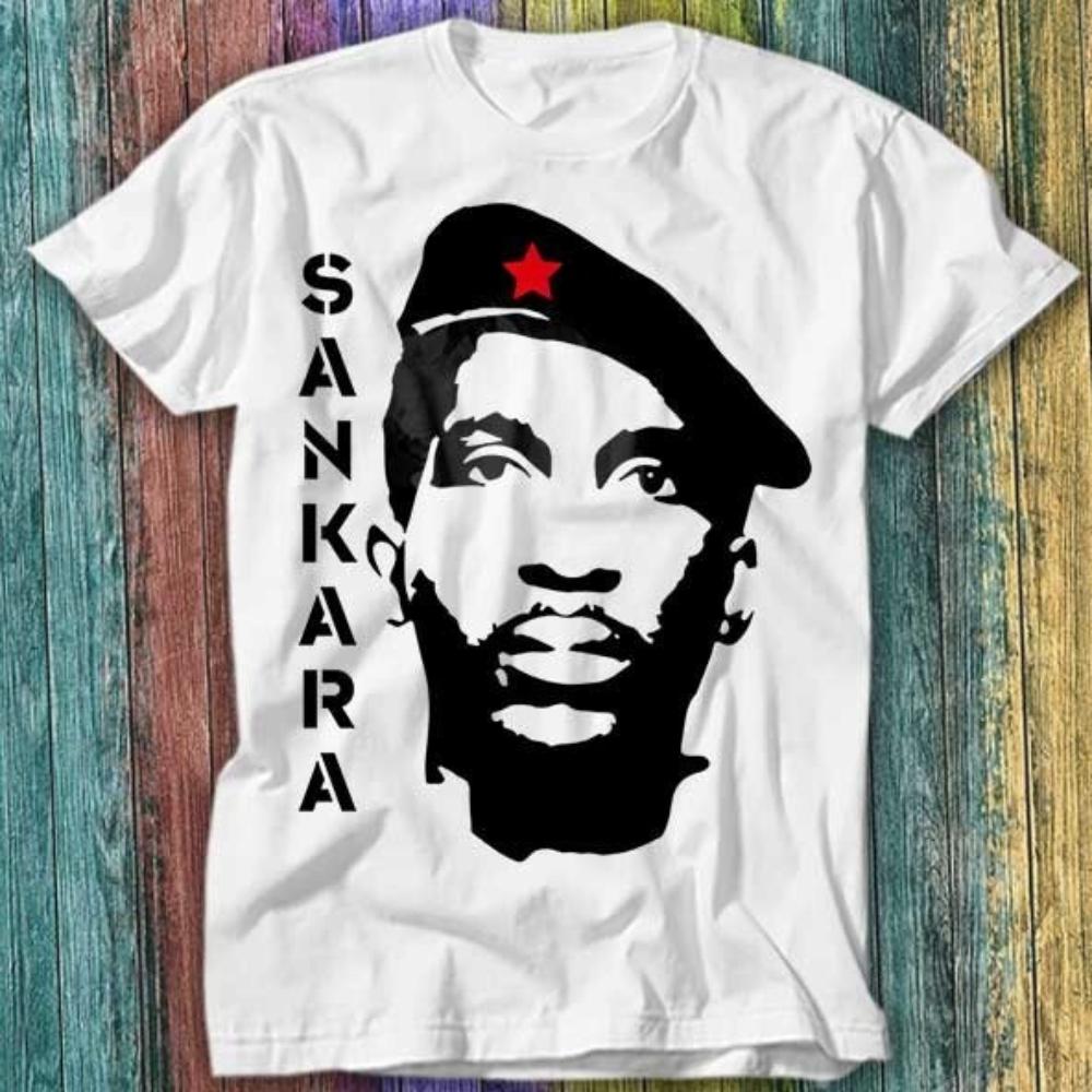 

Thomas Sankara Lumumba Marxist Burkina Faso Printed T Shirt Woman Man Casual Simple Oneck Cotton Top Tee Ropa Hombre 4XL