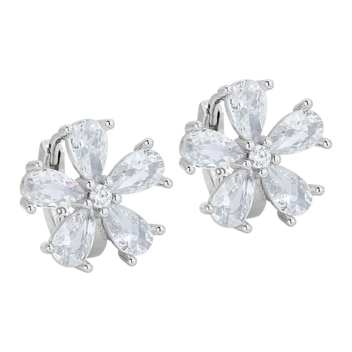 

Cherry Blossom Stud Earrings - Simple Silver Fashion Jewelry
